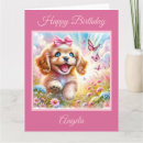Recherche de chien papillon vœux cartes Chiot