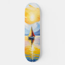 Recherche de montagnes skateboards Coucher du soleil