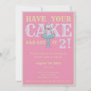 Recherche de gâteaux invitations Girl