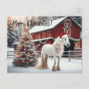 Recherche de chevaux de noël cartes postales Cheval