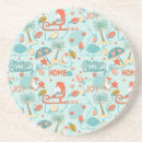 Zoek naar pelikanen onderzetters Strand