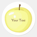 Recherche de pomme jaune autocollants Moderne