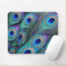 Recherche de plume paon tapis souris Moderne