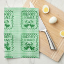 Zoek naar het breien keuken handdoeken Kerstmis