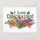 Recherche de dinosaures mignons cartes postales Jurassique