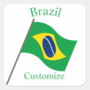 Recherche de drapeau national du brésil autocollants Football