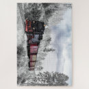 Recherche de train locomotive puzzles Neige