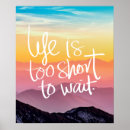 Recherche de la vie trop courte posters Inspiration