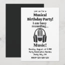 Recherche de microphone invitations Musique