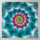 Recherche de spirale bleue posters Fractal