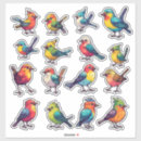 Recherche de oiseau coloré autocollants Pour tous