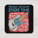 Recherche de guitare vintage cartes visite Guitariste