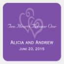 Recherche de deux coeurs autocollants Violet
