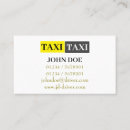 Recherche de cabine jaune cartes visite Conducteur