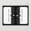 Recherche de crâne noir blanc cartes postales Effrayant