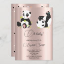 Recherche de panda mignon invitations Bébé