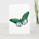Recherche de peintures bleues de papillon vœux cartes Coloré
