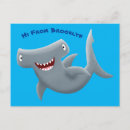 Recherche de requin marteau cartes postales Dessin