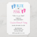 Zoek naar cute gender reveal uitnodigingen Blauw