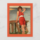 Recherche de vintage pin up cartes postales Femme
