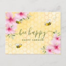 Recherche de abeille joyeuse cartes postales Jaune