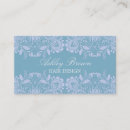 Recherche de dentelle vintage cartes visite Bleu