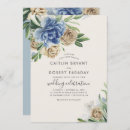 Recherche de blue floral mariage invitations Aquarelle