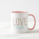 Recherche de belle fleur rose tasses Grandmother