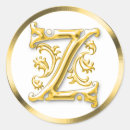 Recherche de z initial autocollants Monogrammé