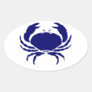 Zoek naar krab stickers Blauw