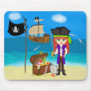 Recherche de trésors tapis souris Pirates