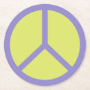 Recherche de signe paix dessous de verres Coloré