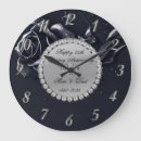 Recherche de noir et argent horloges Couple