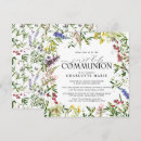 Recherche de première catholique petite communion invitations Aquarelle