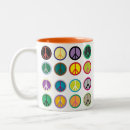 Recherche de motif des années 60 tasses Les années 70