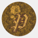 Recherche de initial p autocollants Lettre