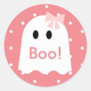 Recherche de fantôme mignon autocollants Anniversaire d'halloween
