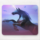 Recherche de licorne noire tapis souris Chevaux