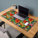 Recherche de motif floral coloré tapis souris Moderne