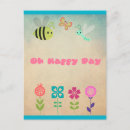 Recherche de abeille heureuse cartes postales Fleurs
