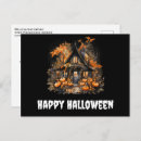 Recherche de maison hantée halloween cartes postales Éffrayant