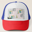 Recherche de hipster trucker casquettes Illustration