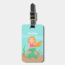 Recherche de sirène de mer bagages étiquettes Girl