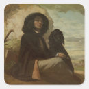 Zoek naar zwarte hond stickers Portret