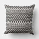 Recherche de zigzag noir et blanc coussins Moderne