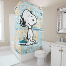 Recherche de bande dessinée rideaux douche Snoopy et bois