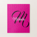 Recherche de noir et blanc puzzles Monogramme
