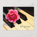 Recherche de piano cartes postales Rose