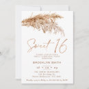 Recherche de pampas grass invitations Bohémien
