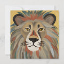 Recherche de peinture de lion cartes postales Chat